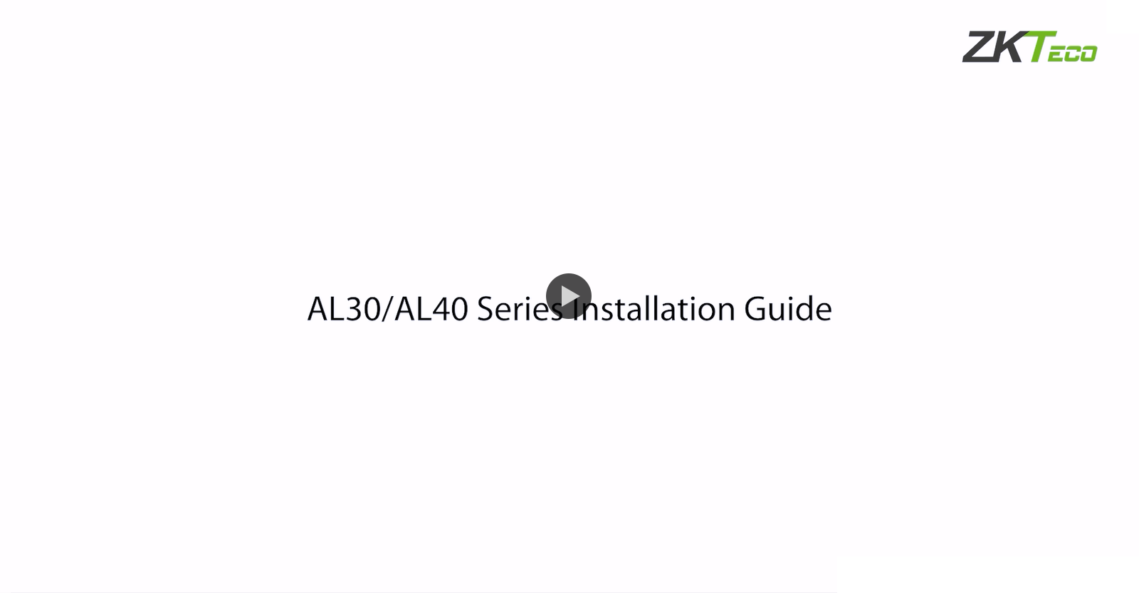 AL30 Installation video