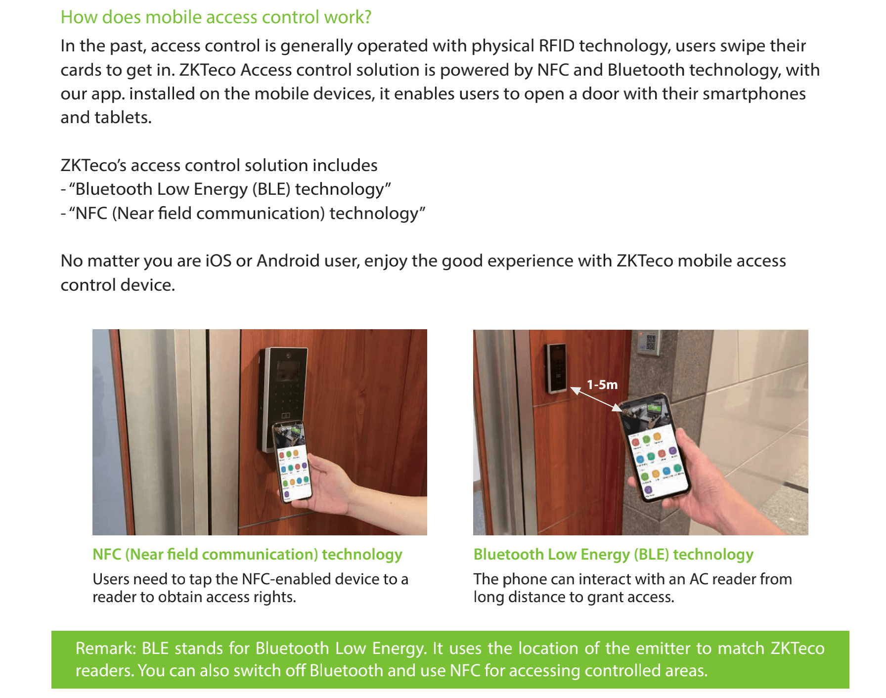 Mobile Access Control Solution