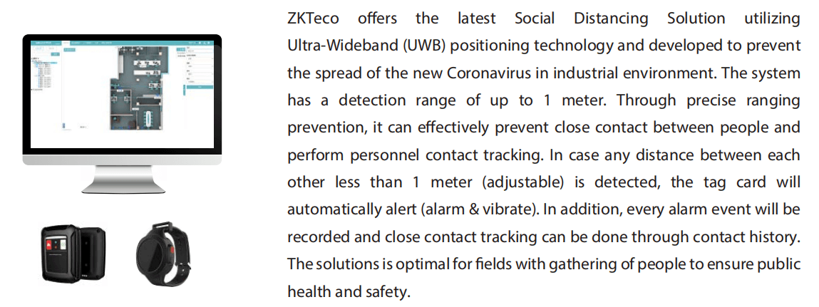 Workplace Contact Tracing Detector and Social Distancing Solution